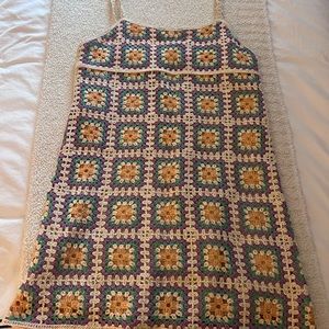 ZARA crochet mini dress